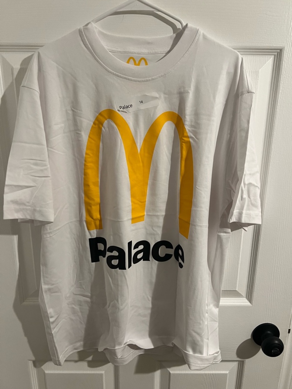 PALACE White Tee with Yellow Logo